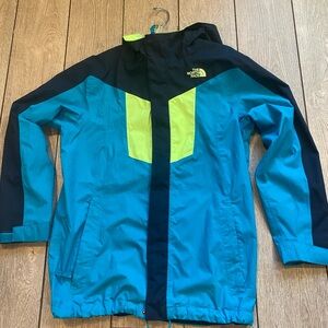The North Face HyVent Jacket Kids Boys Large 14/16 Hood Wind Rain